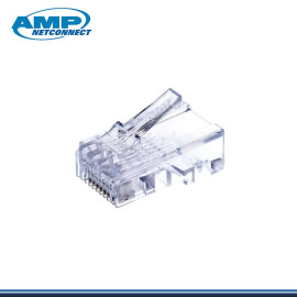 CONECTORES RJ45  AMP CAT.5  BOLSA * 100 UNIDADES PARA CABLE SOLIDO (P/N: 6-554720-3)