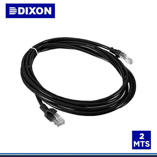 PATCH CORD DIXON CAT.6 LSZH 2MTS. NEGRO (PN:URT46F4U#02M4B0)