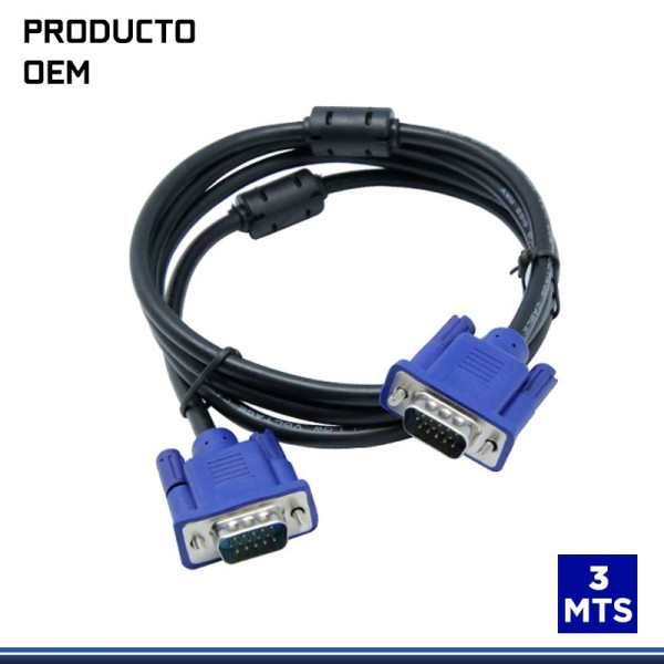 CABLE VGA  A  VGA 3 MT PVC