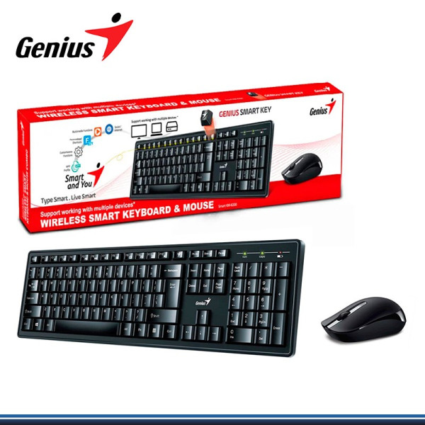 Kit Teclado + Mouse Inalambrico Wireless Smart Pc Notebook