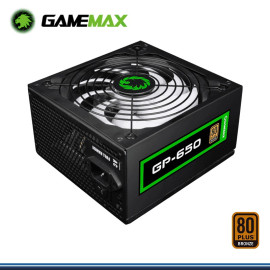 FUENTE DE PODER GAMEMAX 650W REAL  ATX 12 V V 2.3 1 80 PLUS BRONZE (PN: GP-650)