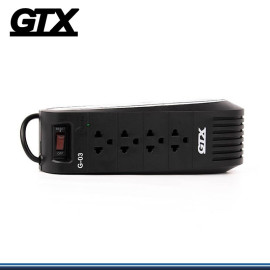 ESTABILIZADOR GTX MOD-G 03 1000 W DE 4 TOMAS, NEGRO