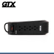 ESTABILIZADOR GTX MOD-G 03 1000 W DE 4 TOMAS, NEGRO