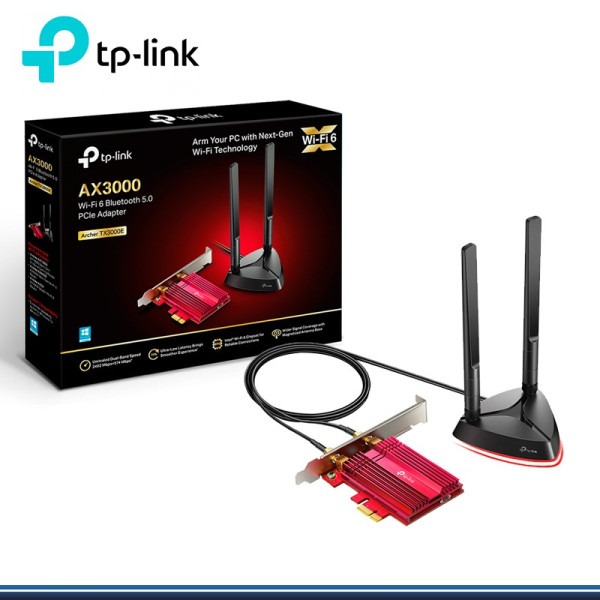 TARJETA PCI EXPRESS ARCHER TX3000E WIFI 6 BLUETOOTH 5.0 GAMER (G. TP LINK)