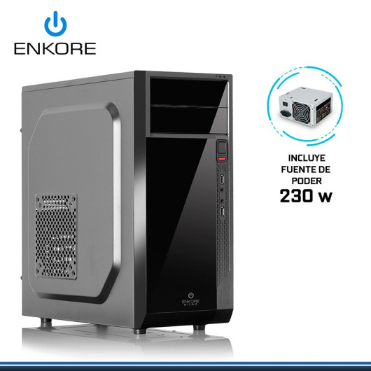 CASE ENKORE NITRO ENC 1056 PSU C/FUENTE 230W + 1 COOLER CASE ENKORE NITRO ENC 1056 PSU C/FUENTE 230W + 1 COOLER