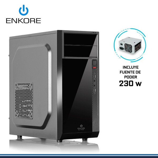 CASE ENKORE NITRO ENC 1056 PSU C/FUENTE  230W + 1 COOLER