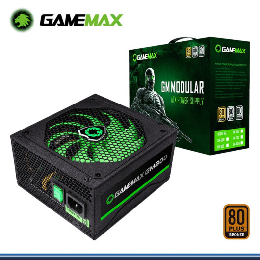 Fonte Atx Gamemax Gm800 800 W Real Preta Pfc Ativo Bivolt 80 Plus Bronze -  Evolusom Comercial Ltda - Produtos de informática, Automotivo e Eletrônicos  em Geral