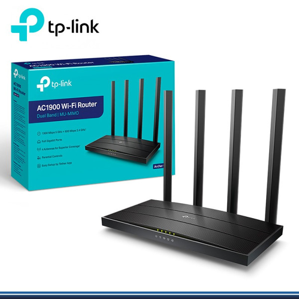 ROUTER ARCHER C80 DUAL BAND PUERTOS GIGABIT  AC1900   4 ANTENAS    (G.TP LINK)