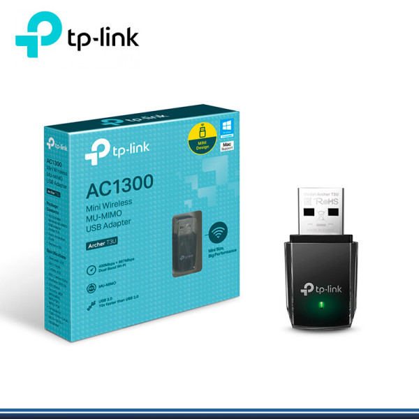 Comprá Mini Adaptador USB TP-Link Archer T3U AC1300 Wi-Fi 5 Dual Band -  Envios a todo el Paraguay