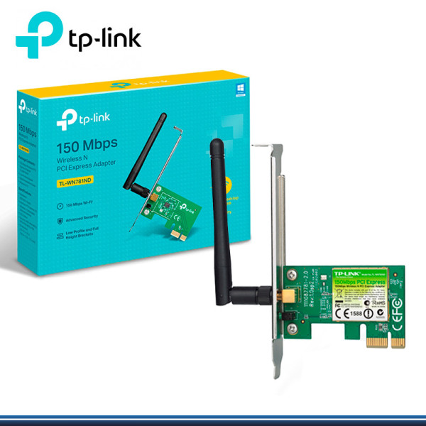 Tarjeta de Red TP-LINK, Inalámbrica Wireless Lite N, 150Mbps, PCI TP-Link  TL-WN781ND