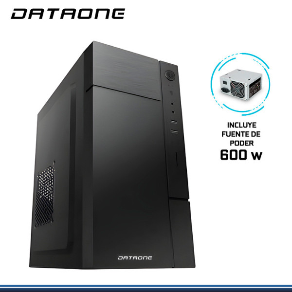 CASE MICRO ATX DATAONE STAR 504 600W NEGRO USB FRONTAL