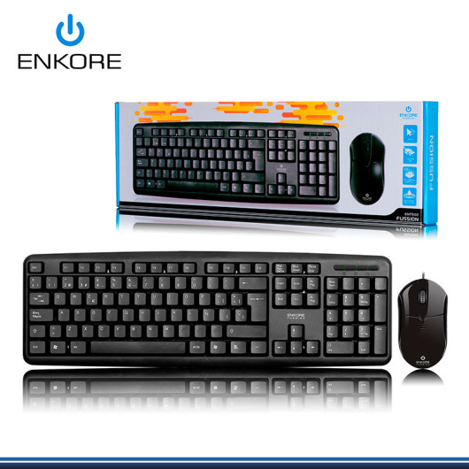 KIT ENKORE FUSSION TECLADO + MOUSE BLACK USB (PN:ENT 502 ) KIT ENKORE FUSSION TECLADO + MOUSE BLACK USB (PN:ENT 502 )