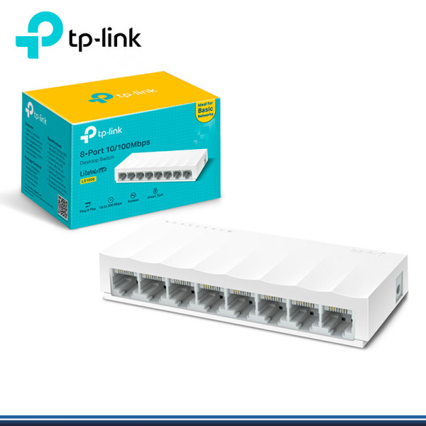 SWITCH TP LINK LS1008 PLASTICO 10/100 MBPS LITEWAVE  (G.TP LINK)