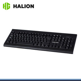 TECLADO HALION STANDAR  HA-K704 USB NEGRO