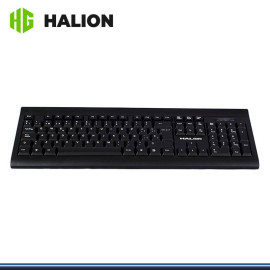 TECLADO HALION STANDAR  HA-K704 USB NEGRO