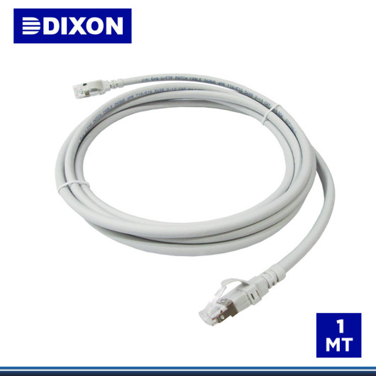 PATCH CORD DIXON CAT.6A LSZH 01MTS. GRIS (PN:6A-CBHC-GY1)