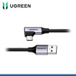 CABLE UGREEN TIPO C A USB 3.0  ANGULO RECTO CARGA RAPIDA COD 20299