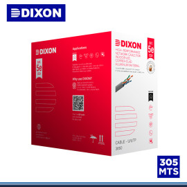 CABLE UTP DIXON 305 MTS CAT. 5E  GRIS (3050)