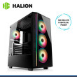 CASE GAMER HALION MIRAGE C302 BK RGB 4 FAN BLACK V.TEMPLADO S/F