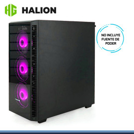 CASE GAMER HALION MIRAGE C302 BK RGB 4 FAN BLACK V.TEMPLADO S/F