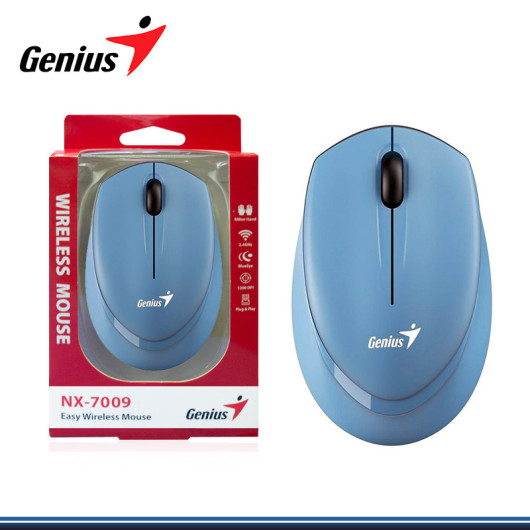 MOUSE NX-7009 WIRELESS  BLUEEYE BLUE GREY (PN:31030030401)