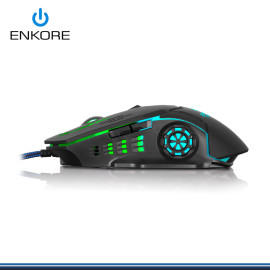 MOUSE ENKORE BRAVIO EKM 313 RGB USB NEGRO