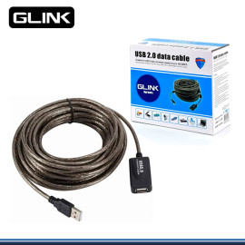 CABLE USB EXTENSION GLINK DE  10 MTS MACHO/HEMBRA 2.0V (GP-GL010 - 10M EN CAJA