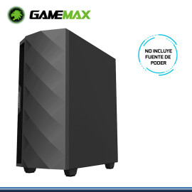 CASE GAMEMAX GAMER BLACK DIAMOND S/FUENTE  COC RGB 1 X 14CM V. TEMPLADO
