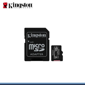 MEMORIA KINGSTON MICRO SD DE 128GB/100MB/S CANVAS PN SDCS2/128GB