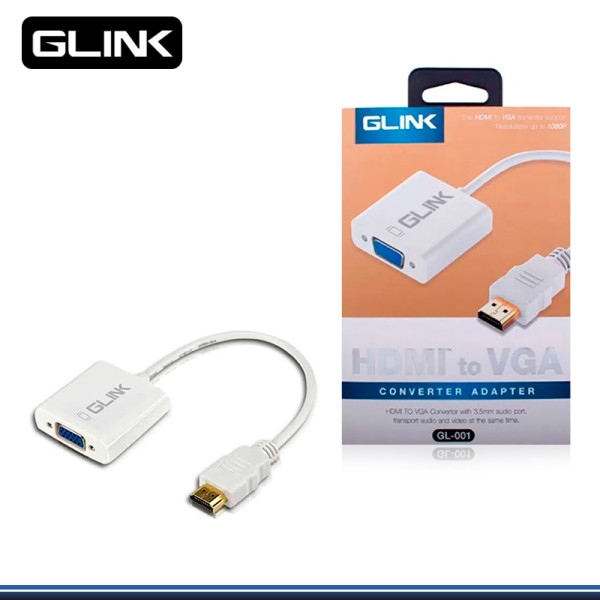ADAPTADOR GLINK HDMI A VGA + AUDIO (PN:GP-GL001)