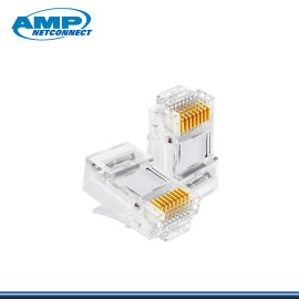 CONECTORES AMP RJ45 CAT 5E POR BOLSA DE 100 UNIDADES (PN:GP-120-S)