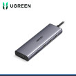 HUB USB-C UGREEN CM498 10 EN 1 3 USB 3.0/1 HDMI/1 VGA/1 SONIDO/1 RJ45/2 LECTOR DE MEMORIAS/1 USB-C DE CARGA (PN:15601)