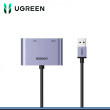 ADAPTADOR UGREEN USB 3.0 A VGA & HDMI (PN:20518)