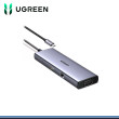 ADAPTADOR HUB UGREEN 9 EN 1 TIPO C ALUMINIO 1 VGA 60HZ/1 HDMI/3 USB 3.0/1 RJ45/1 USB-C/1 PD/1 TARJETA TF/SD (PN:15600)