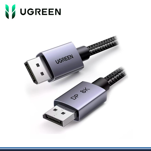 CABLE UGREEN DISPLAYPORT A DISPLAYPORT 2 METROS VER 1.4 8K/60Hz (PN:25905)