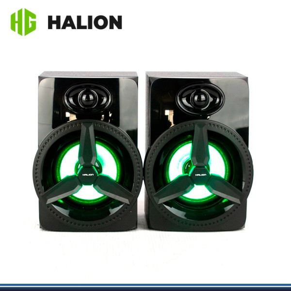 PARLANTE HALION HELICE HA-S263 LED RAINBOW USB
