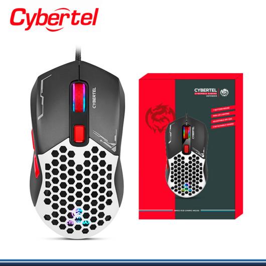 MOUSE CYBERTEL DEFENDER CBX M513 RGB CUBIERTA DESMONTABLE DPI 7200 USB