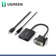 ADAPTADOR UGREEN VGA A HDMI HEMBRA FULL HD 1080 + AUDIO (PN:50945)