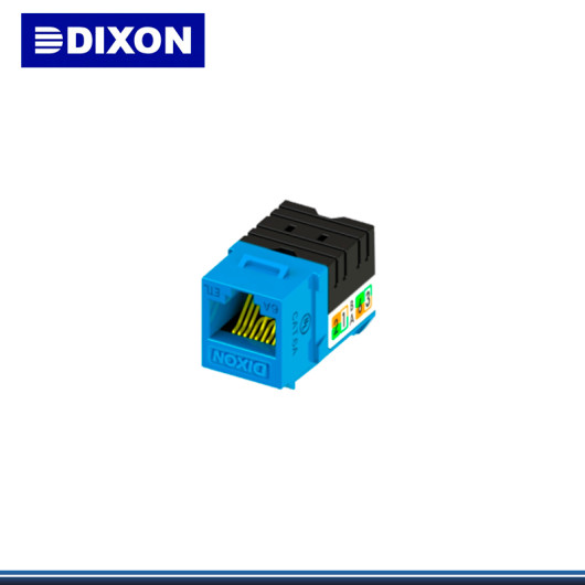 JACK DIXON RJ-45 CAT 6A DE PONCHEO 90 COLOR AZUL (PN:KJ38-C6A-US/BLN)