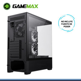 CASE GAMEMAX VISTA AB BLACK SIN FUENTE VIDRIO TEMPLADO 6 COOLER ARGB USB 3.0/USB 2.0