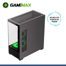 CASE GAMEMAX VISTA AB BLACK SIN FUENTE VIDRIO TEMPLADO 6 COOLER ARGB USB 3.0/USB 2.0