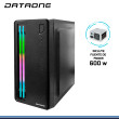 CASE DATAONE STAR 508 RGB BANDA FRONTAL MICRO ATX CON FUENTE 600W USB 2.0