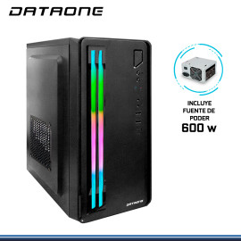 CASE DATAONE STAR 508 RGB BANDA FRONTAL MICRO ATX CON FUENTE 600W USB 2.0