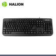 TECLADO HALION HA-K613 MULTIMEDIA NEGRO USB