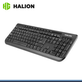 TECLADO HALION HA-K613 MULTIMEDIA NEGRO USB