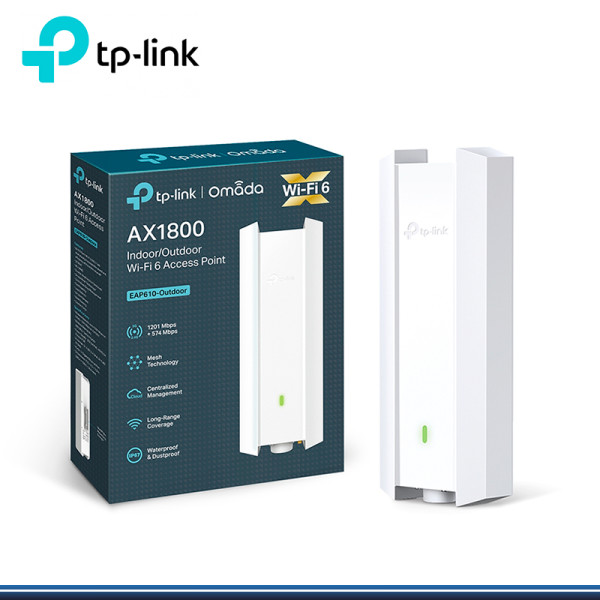 ACCES POINT TP-LINK EAP610-OUTDOOR WI-FI 6 PARA EXTERIORES E INTERIORES AX1800