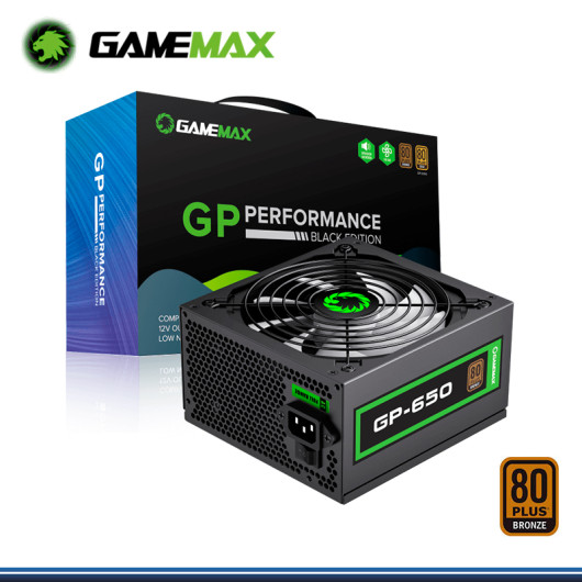 FUENTE PODER GAMEMAX GP-650 650W 80 PLUS BRONZE