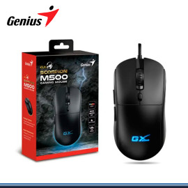 MOUSE GENIUS GX GAMING SCORPION M500 RGB BLACK DPI 3600 USB (PN:31040011400)