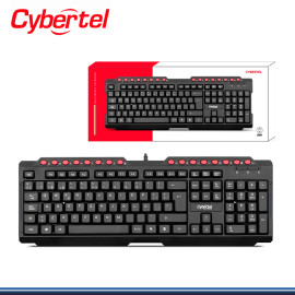 TECLADO CYBERTEL PRINCE CYB K212+ MULTIMEDIA BLACK USB