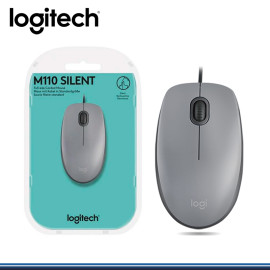 MOUSE LOGITECH M110 SILVER SILENT OPTICO USB (PN:910-006757)